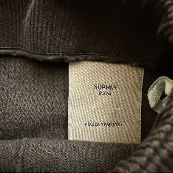 Piazza Sempion Sophia Brown Corduroy Pants Size IT 42 Women’s 6/8 Straight Leg - Picture 7 of 8